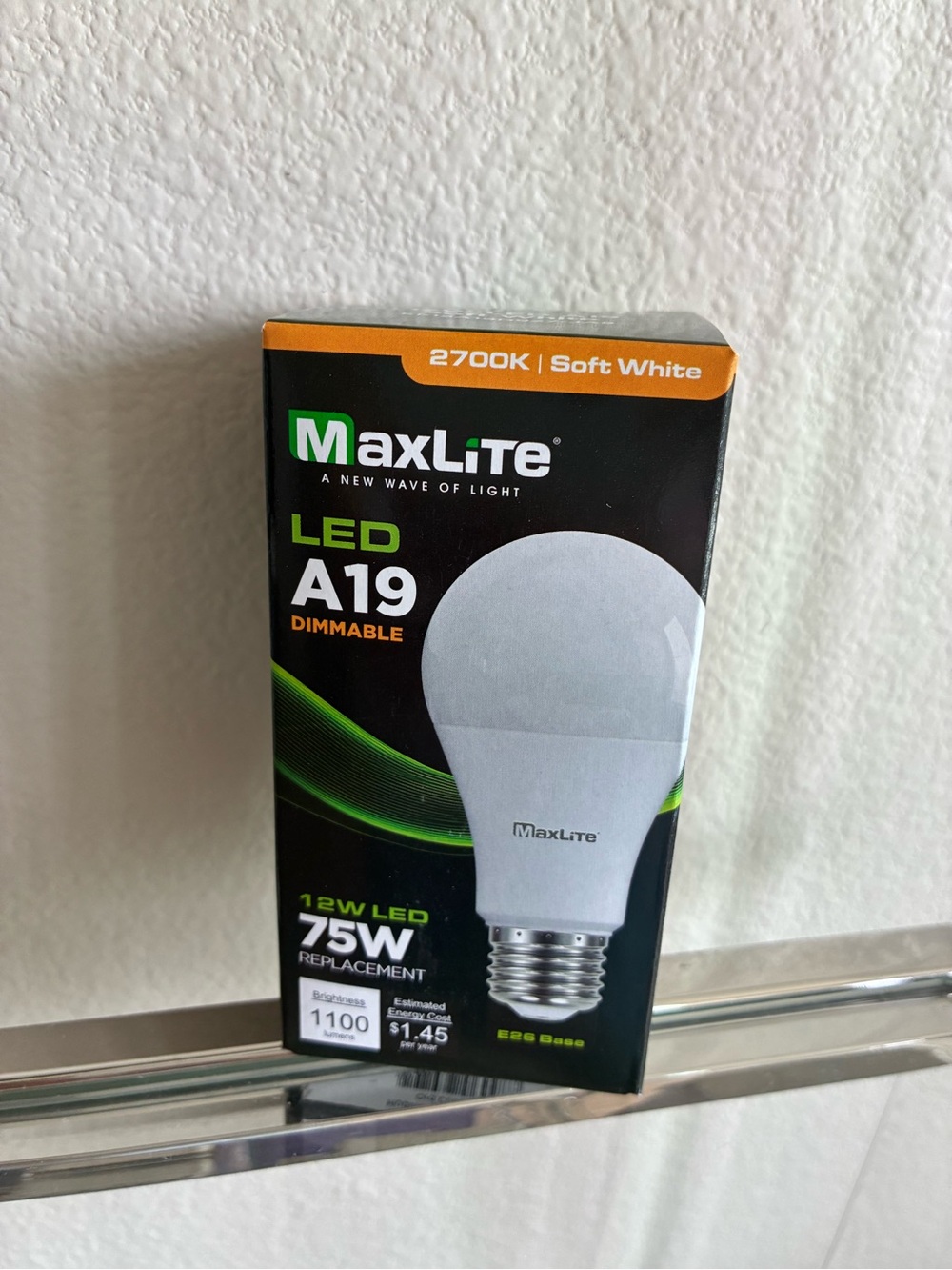 MaxLite 12W A19 LED Dimmable Light Bulb (Soft White 2700K)